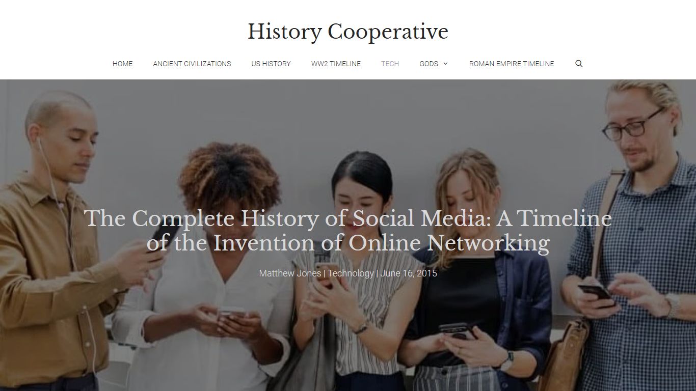 History of Social Media: The Invention of Online Networking